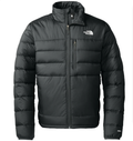 The North Face Black Chest Zip Stand Collar Puffer Jacket