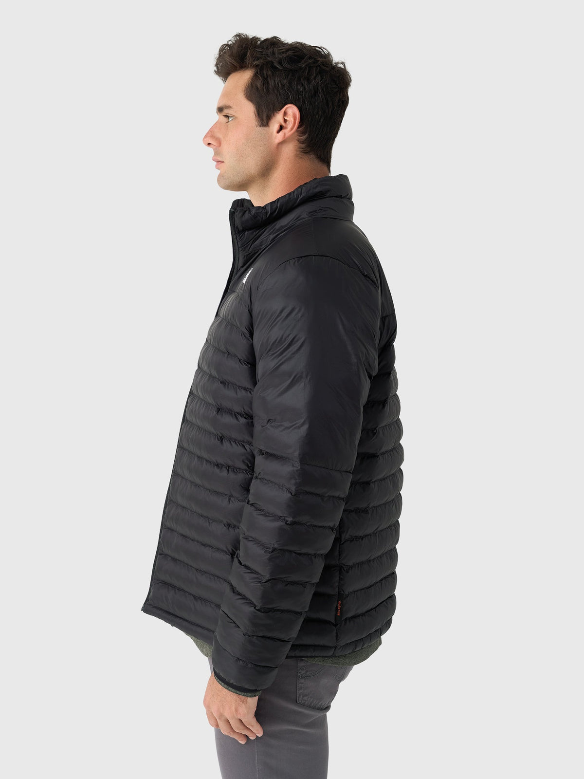 The North Face Black Narrow-Quilt Stand Collar Puffer Jacket