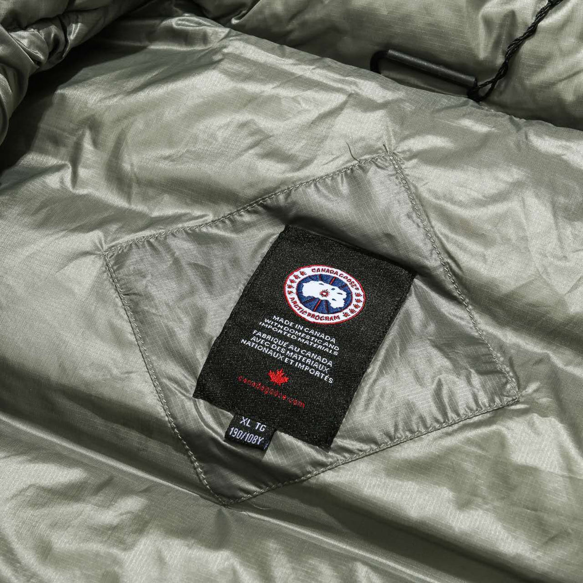 Canada Goose Military Green Packable Down Jacket