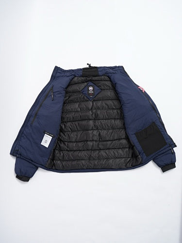 Canada Goose Navy Blue Chest Zip Stand Collar Puffer Jacket