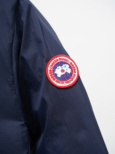 Canada Goose Navy Blue Chest Zip Stand Collar Puffer Jacket