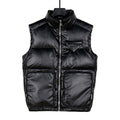 Prada Black Glossy Multi-Pocket Quilted Puffer Vest