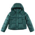 lululemon Deep Teal Green Tonal Logo Hooded Puffer Jacket