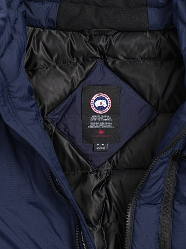 Canada Goose Navy Blue Chest Zip Stand Collar Puffer Jacket