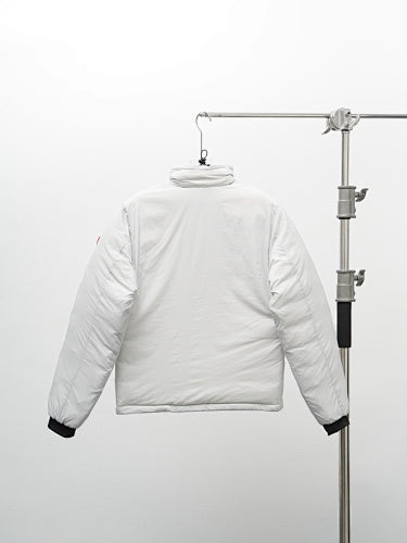 Canada Goose White Chest Zip Stand Collar Puffer Jacket