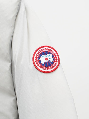 Canada Goose White Chest Zip Stand Collar Puffer Jacket