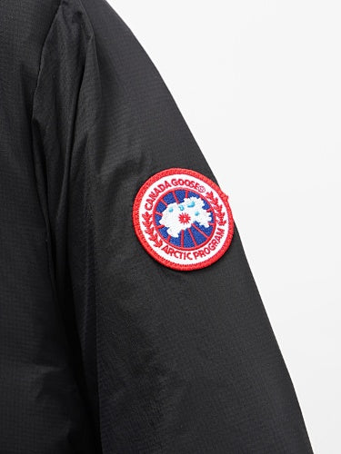 Canada Goose Black Chest Zip Stand Collar Puffer Jacket