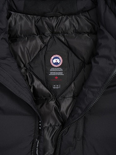 Canada Goose Black Chest Zip Stand Collar Puffer Jacket