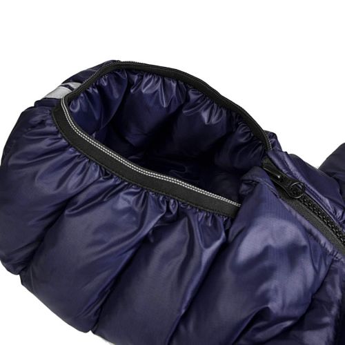 Canada Goose Navy Blue Classic Badge Striped Back Hooded Puffer Jacket