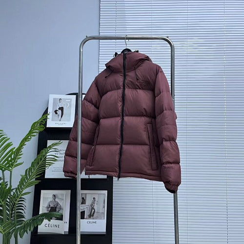 The North Face Dusty Plum Hooded Quilted Puffer Jacket