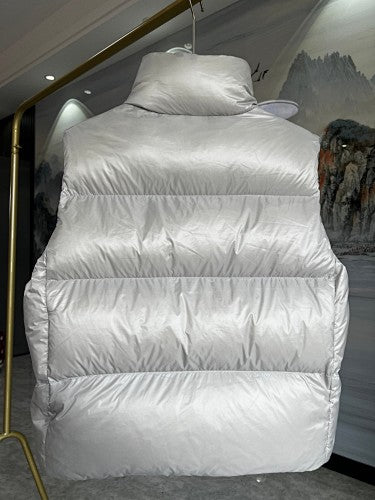 Canada Goose Pearl White Glossy Quilted Puffer Vest
