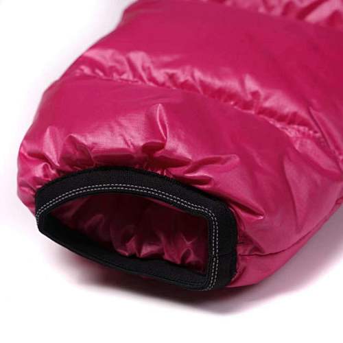 Canada Goose Fuchsia Pink Classic Badge Striped Back Hooded Puffer Jacket