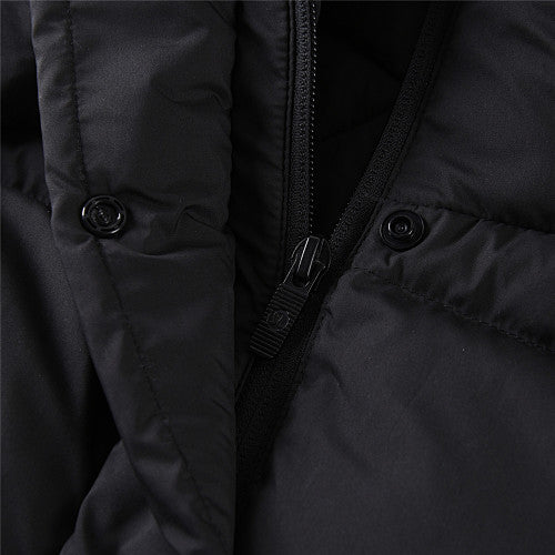 lululemon Black Tonal Logo Hooded Puffer Jacket