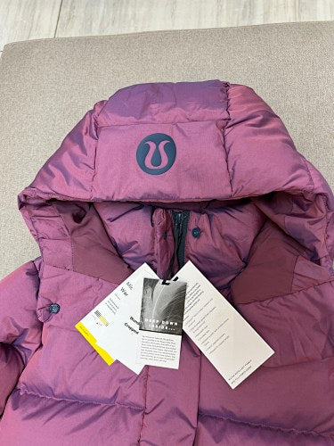 lululemon Mauve Purple Hooded Puffer Jacket