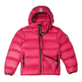 Canada Goose Fuchsia Pink Classic Badge Striped Back Hooded Puffer Jacket