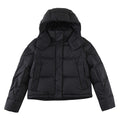 lululemon Black Tonal Logo Hooded Puffer Jacket