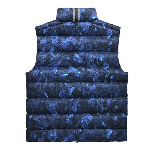 Canada Goose Blue Abstract Print Packable Puffer Vest