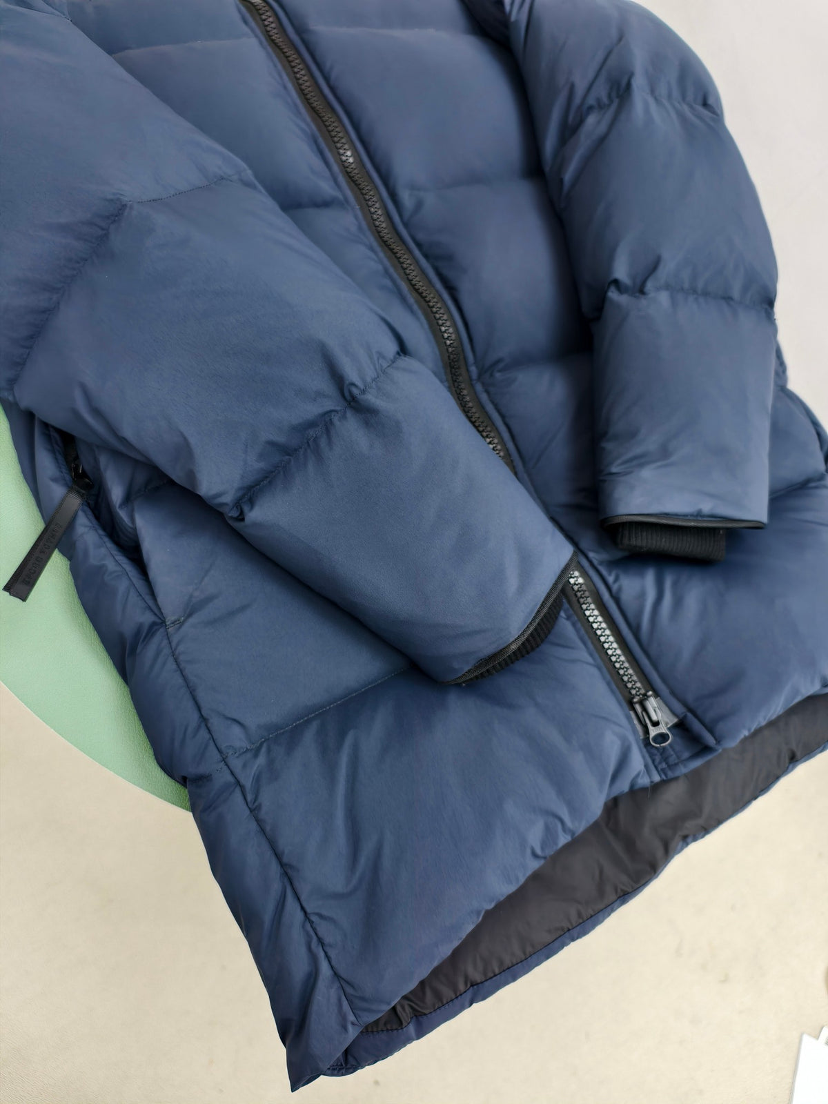 Canada Goose Navy Blue Classic Badge Hooded Puffer Jacket