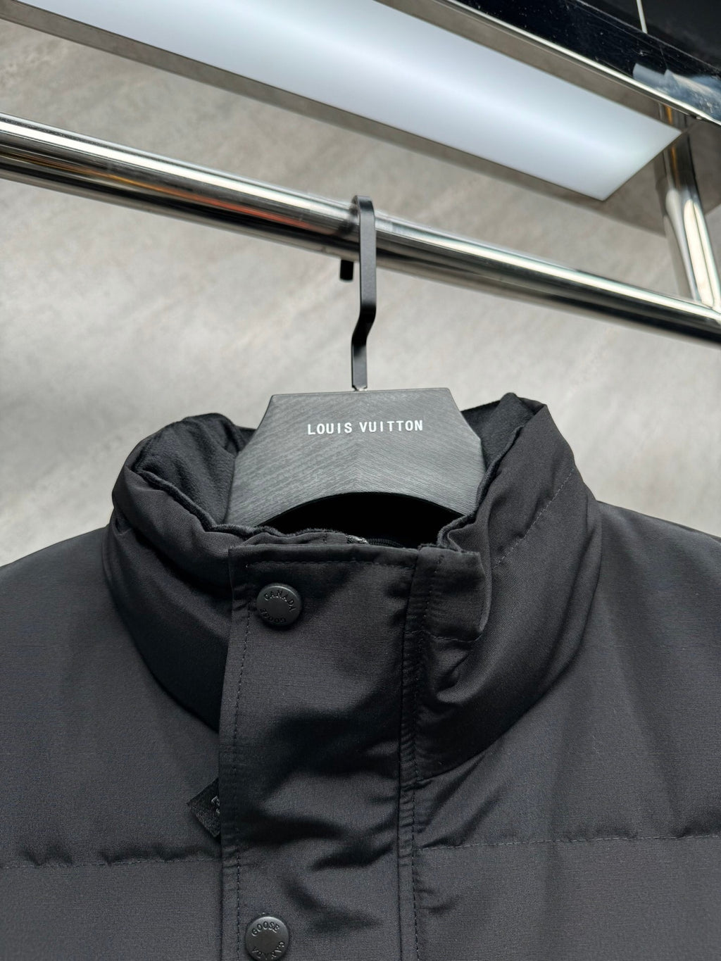 Canada Goose Black Tonal Badge Quilted Puffer Vest