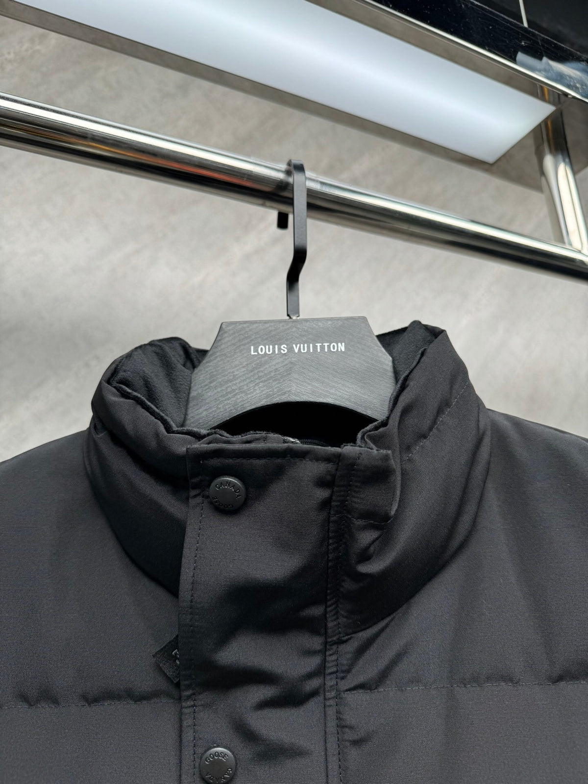 Canada Goose Black Tonal Badge Quilted Puffer Vest