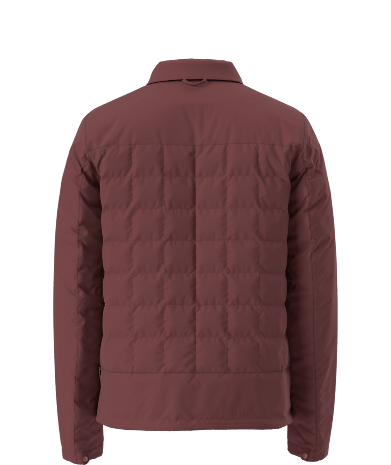 The North Face Dusty Burgundy Hooded Jacket with Quilted Inner Layer