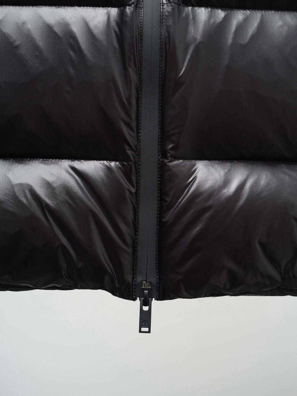 Moose Knuckles Black Mixed-Finish Quilted Puffer Vest