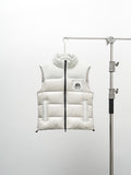 Moose Knuckles White Glossy Quilted Puffer Vest