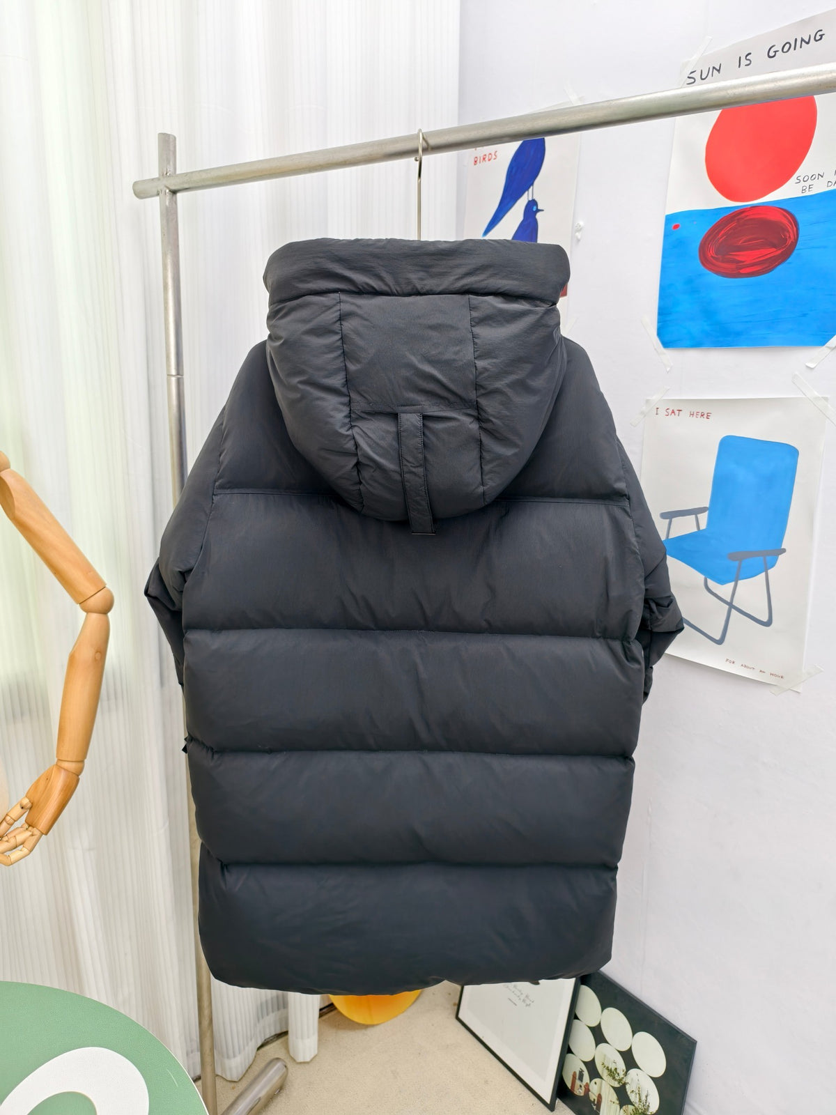 Canada Goose Black Classic Badge Hooded Puffer Jacket