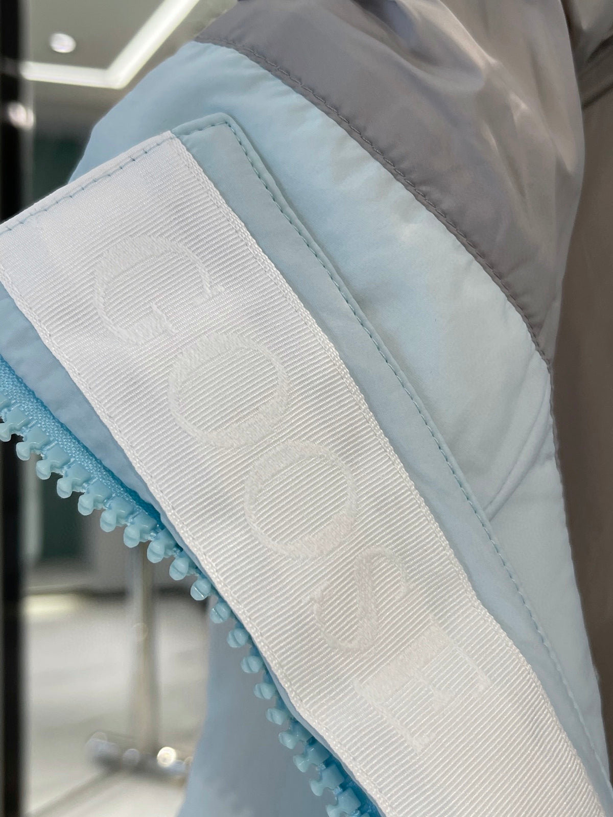 Canada Goose Ice Blue White Badge Quilted Puffer Vest