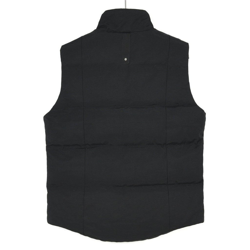Moose Knuckles Black Studded Logo Puffer Vest