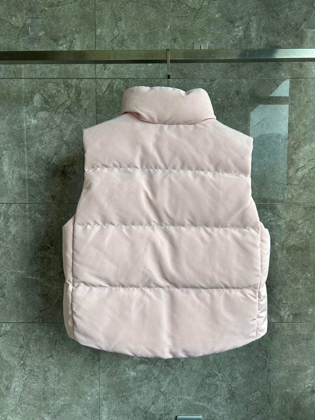 Canada Goose Pale Pink Black Badge Quilted Puffer Vest