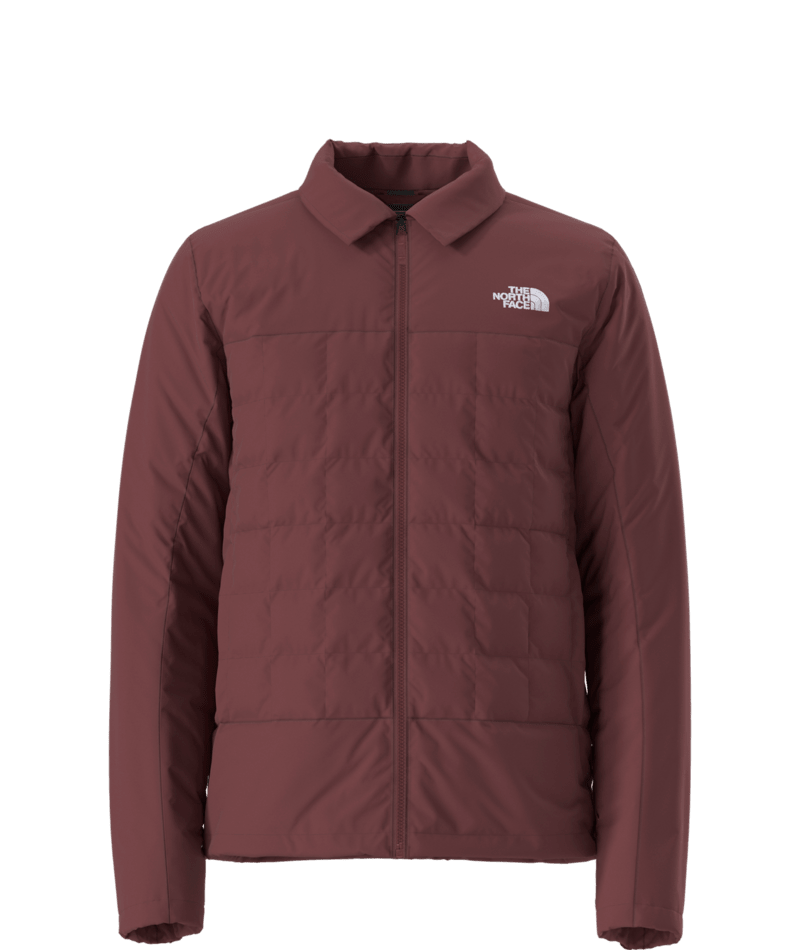 The North Face Dusty Burgundy Hooded Jacket with Quilted Inner Layer