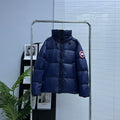 Canada Goose Navy Blue Classic Badge Hooded Puffer Jacket