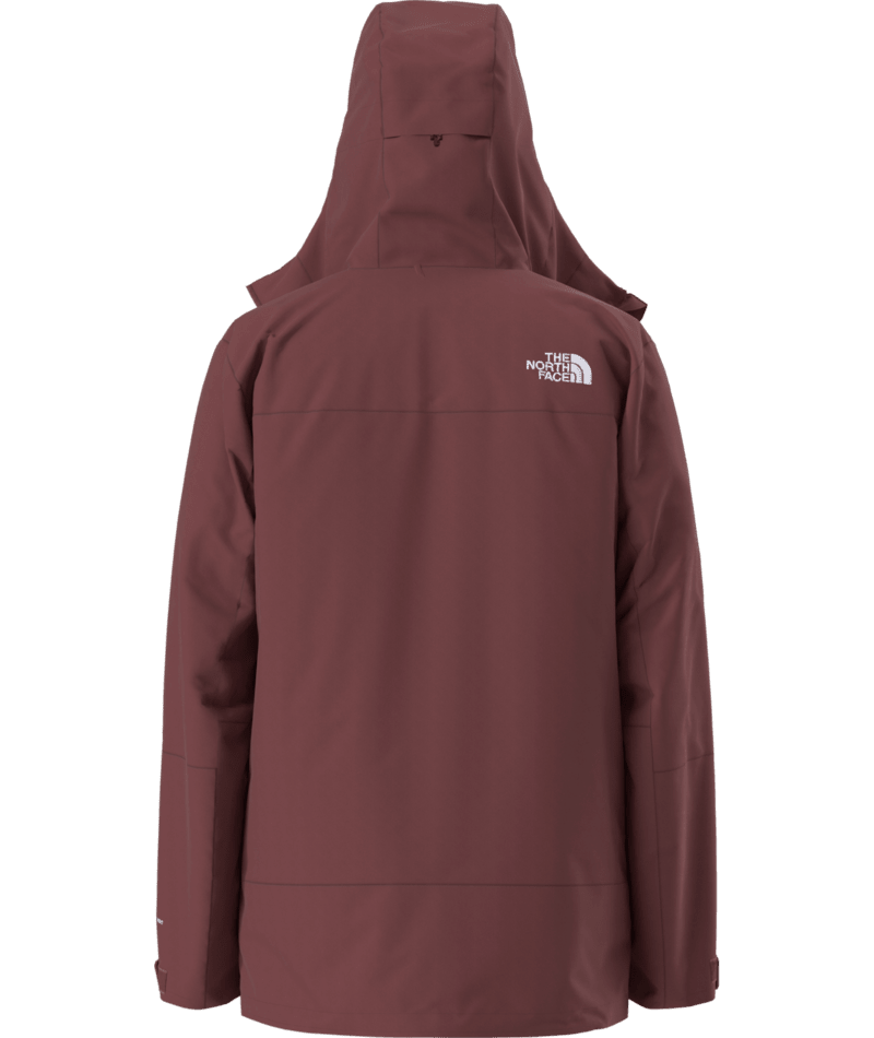 The North Face Dusty Burgundy Hooded Jacket with Quilted Inner Layer