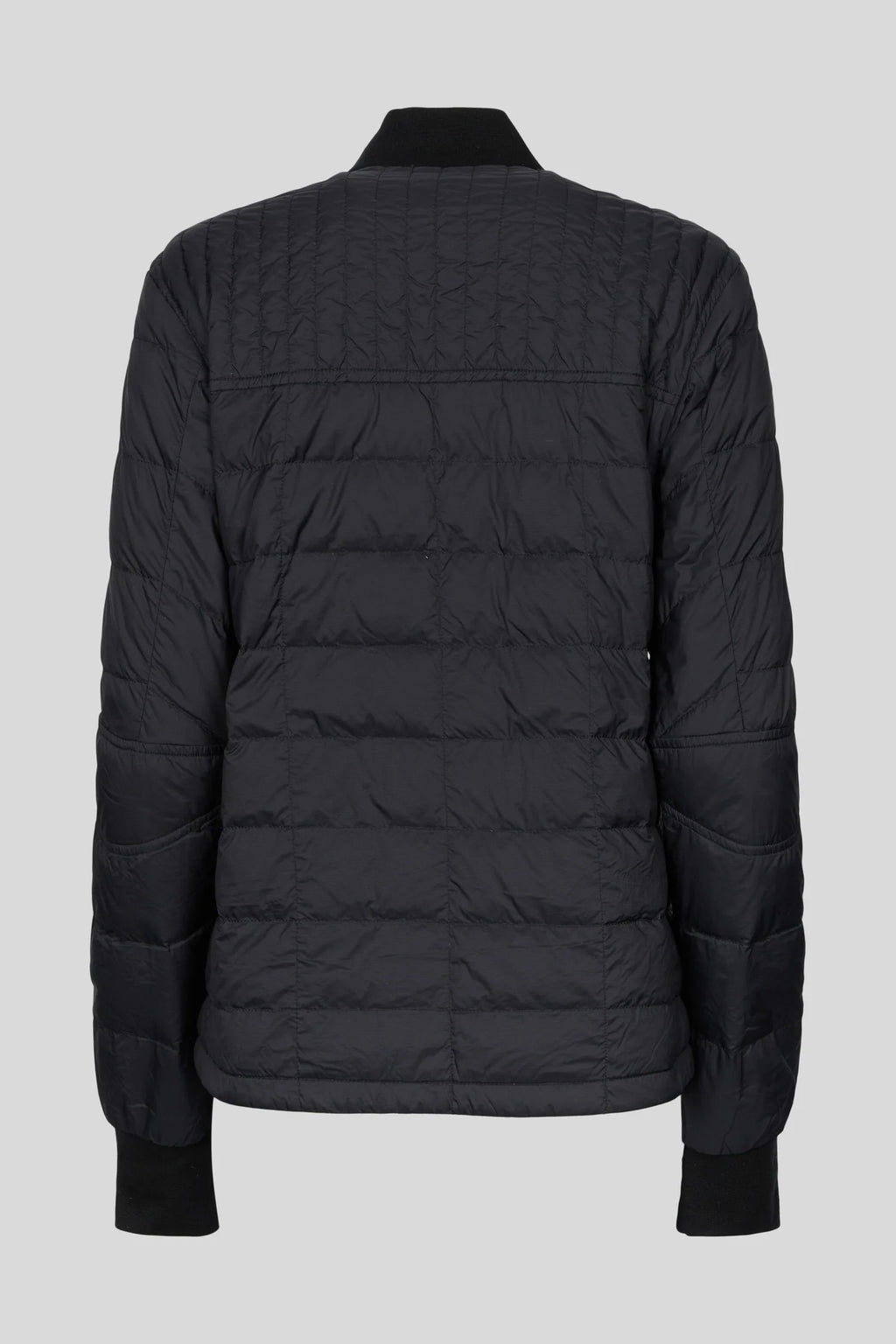 Canada Goose Black Mixed-Quilt Stand Collar Jacket